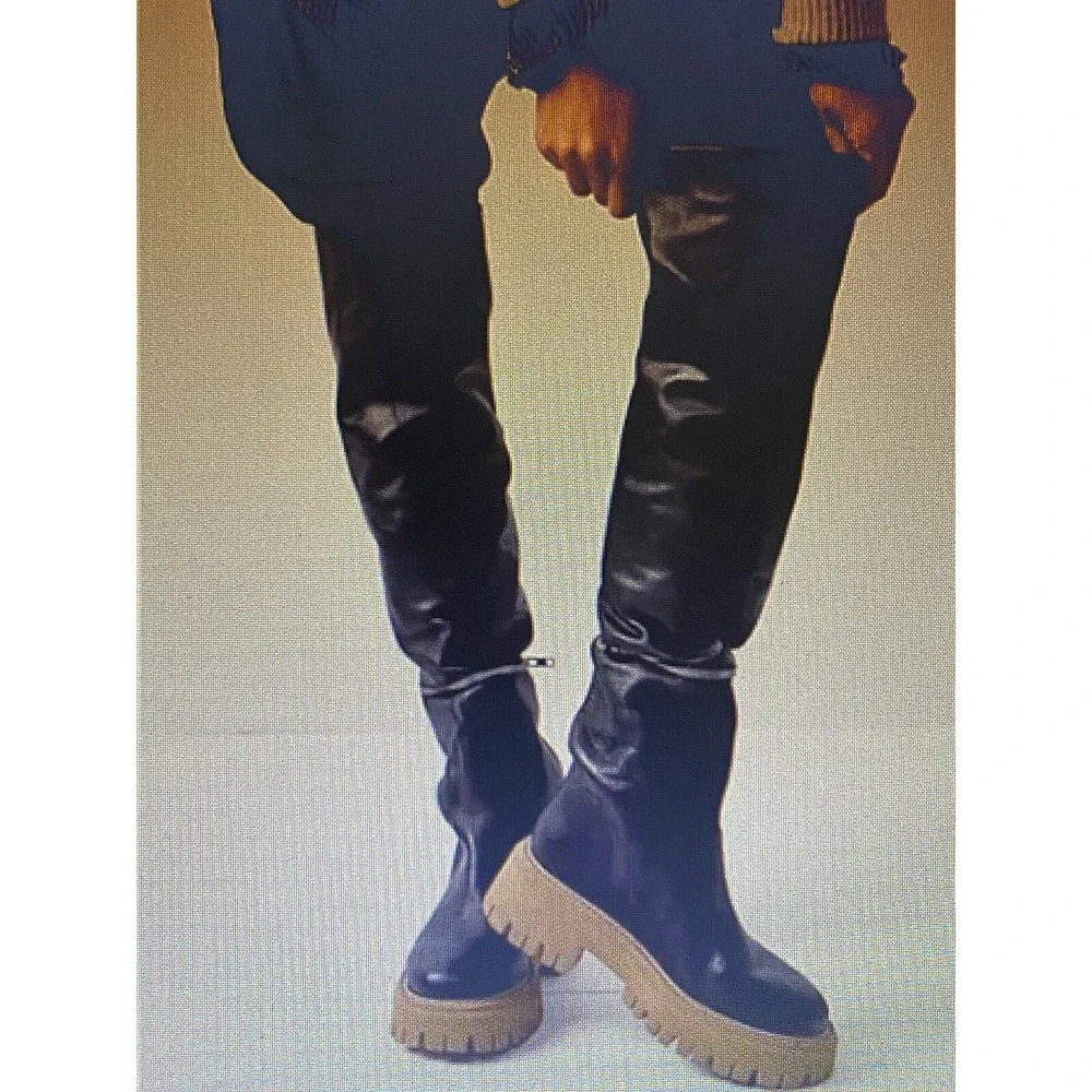 Free People Ziggy Zip Off OTK Convertible Black Boots Women US 10/ EU 40 NEW